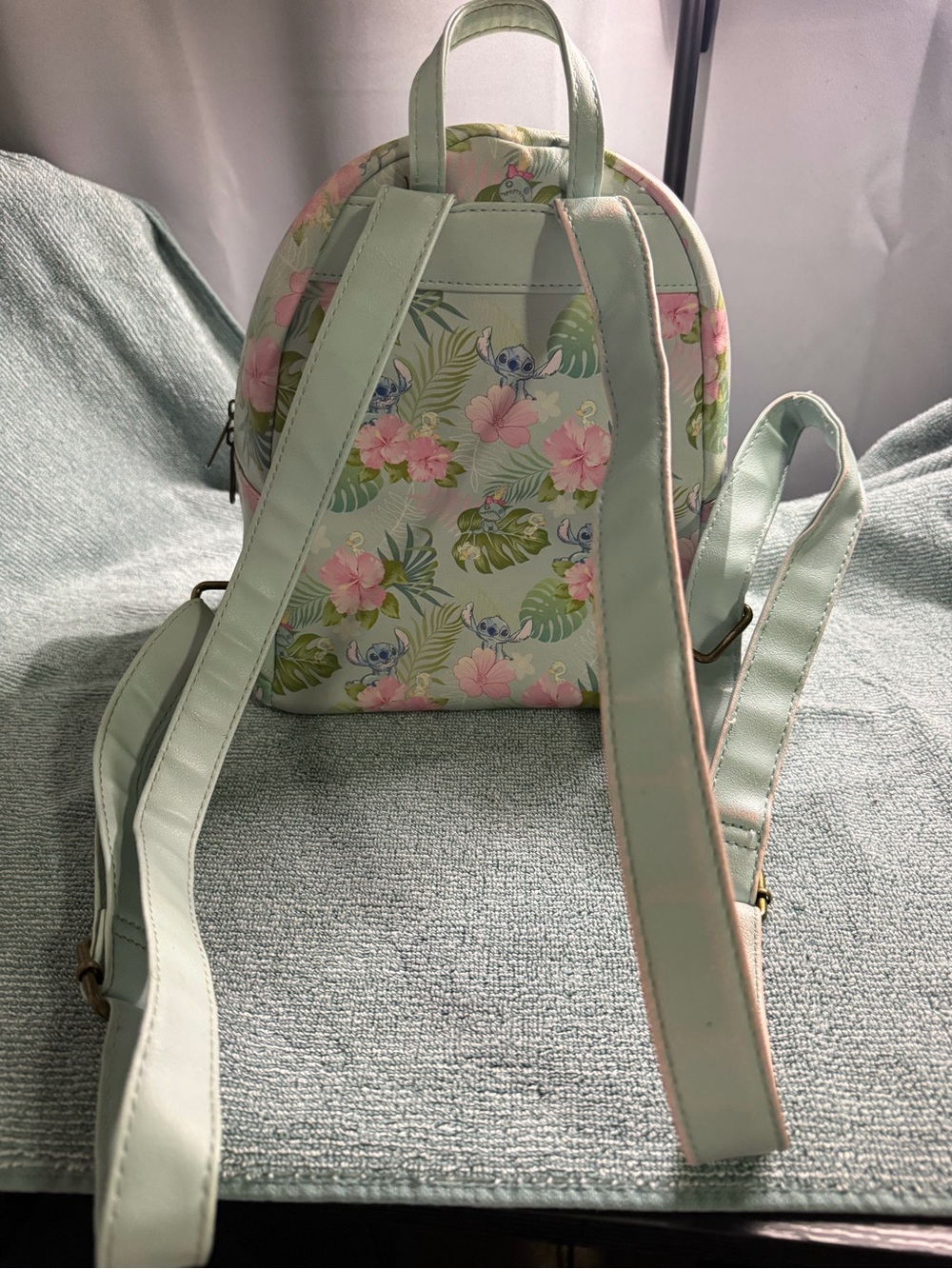Loungefly Pastel Floral Stitch Mini Backpack - Picture 3 of 6